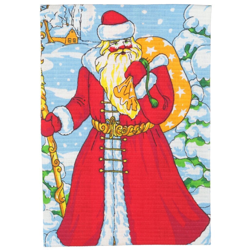 т Полотенце кух 45*60см вф Новый год оранж 4924/5-150