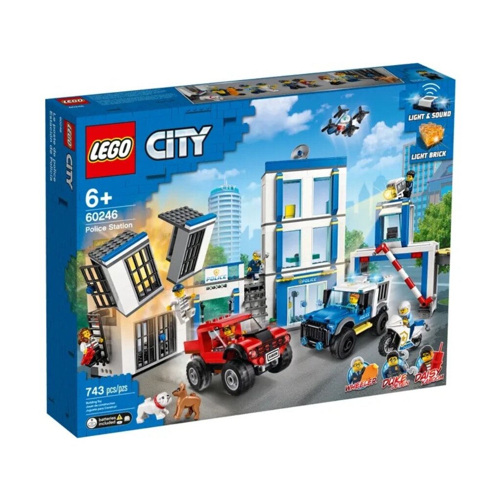 Конструктор Lego, City, Полицейский участок, 5-7 лет, 743 детали, 60246 -  купить оптом со складов в Москве и Воронеже - оптовая база Спектр