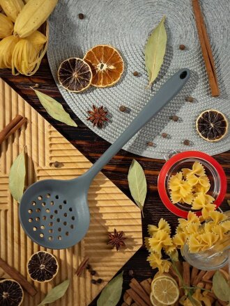 Шумовка силикон, 31х10 см, навеска, Daniks, Bern, YS-DC12-KT551-G05