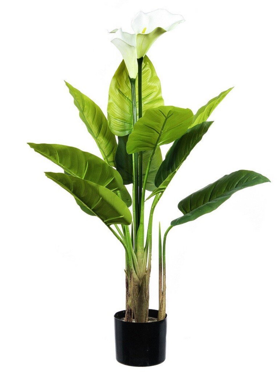 Дерево искусственное декоративное в кашпо с цветком, 95 см, Y4-4928