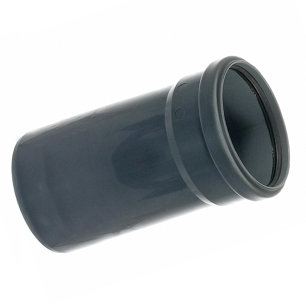 Труба канализационная внутренняя, диаметр 110х1500х2.7 мм, полипропилен, Кубаньтехнопласт, серая