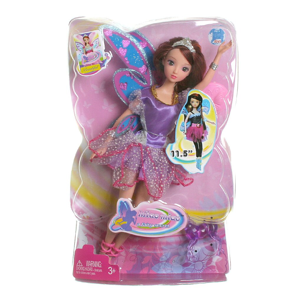 Игр Кукла Miao miao, принцесса-бабочка CRD 22х6,8х34 см, арт. LS10602.