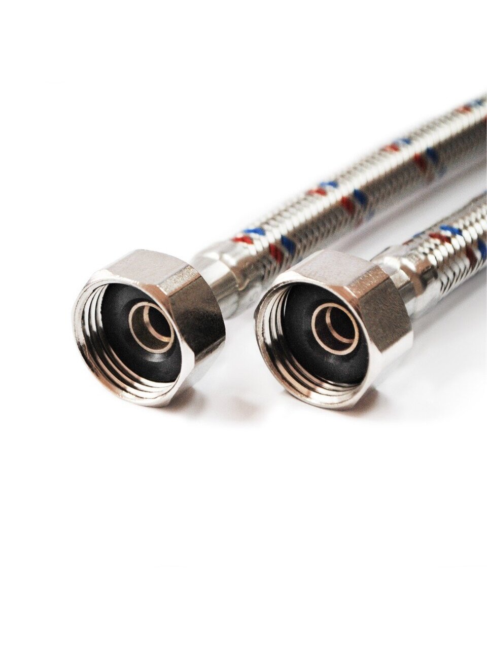 Подводка для воды 1/2&amp;quot;х3.5 м, г-г, нержавеющая сталь, Valfex