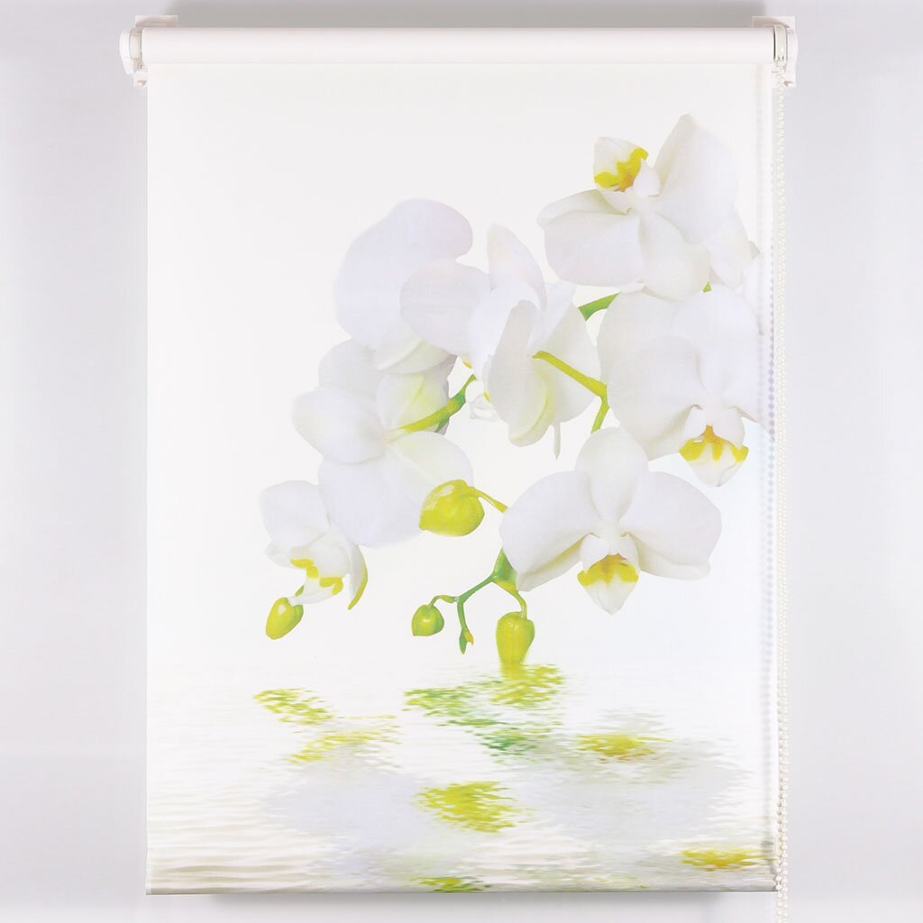 Рулонная штора Орхидея, 60х160 см, бежевый