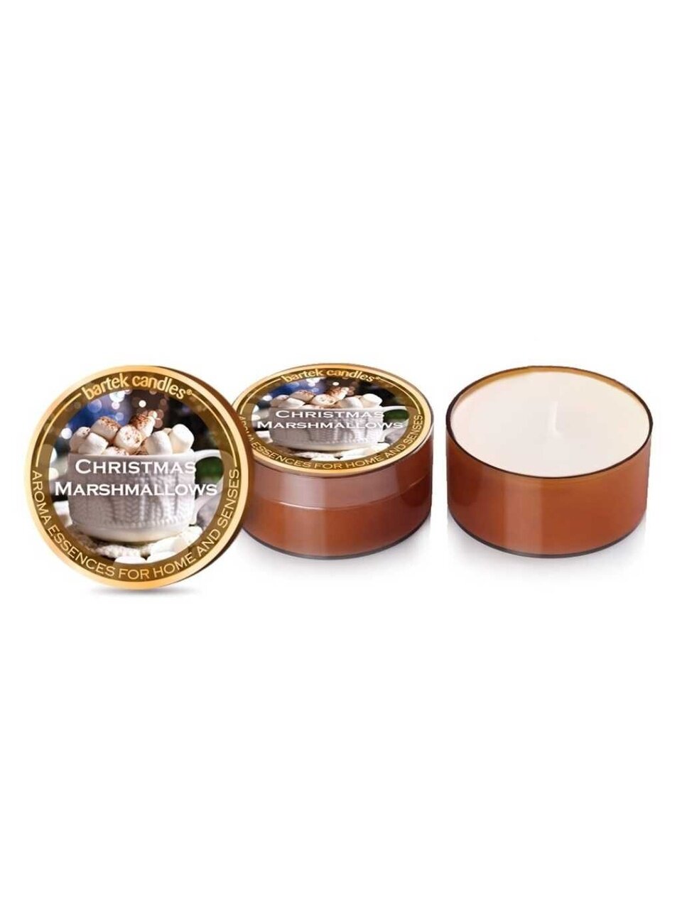 Свеча ароматизированная, 5.5 см, гильза, Bartek Candles, Зефир