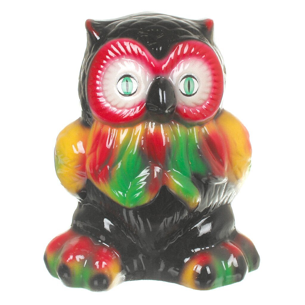 Копилка Сова глазурь