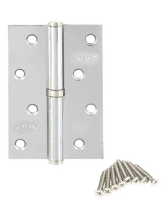 Петля для деревянных дверей, Avers, 100х75х2.5 мм, левая, B-CR-L, 30704, с подшипником, хром