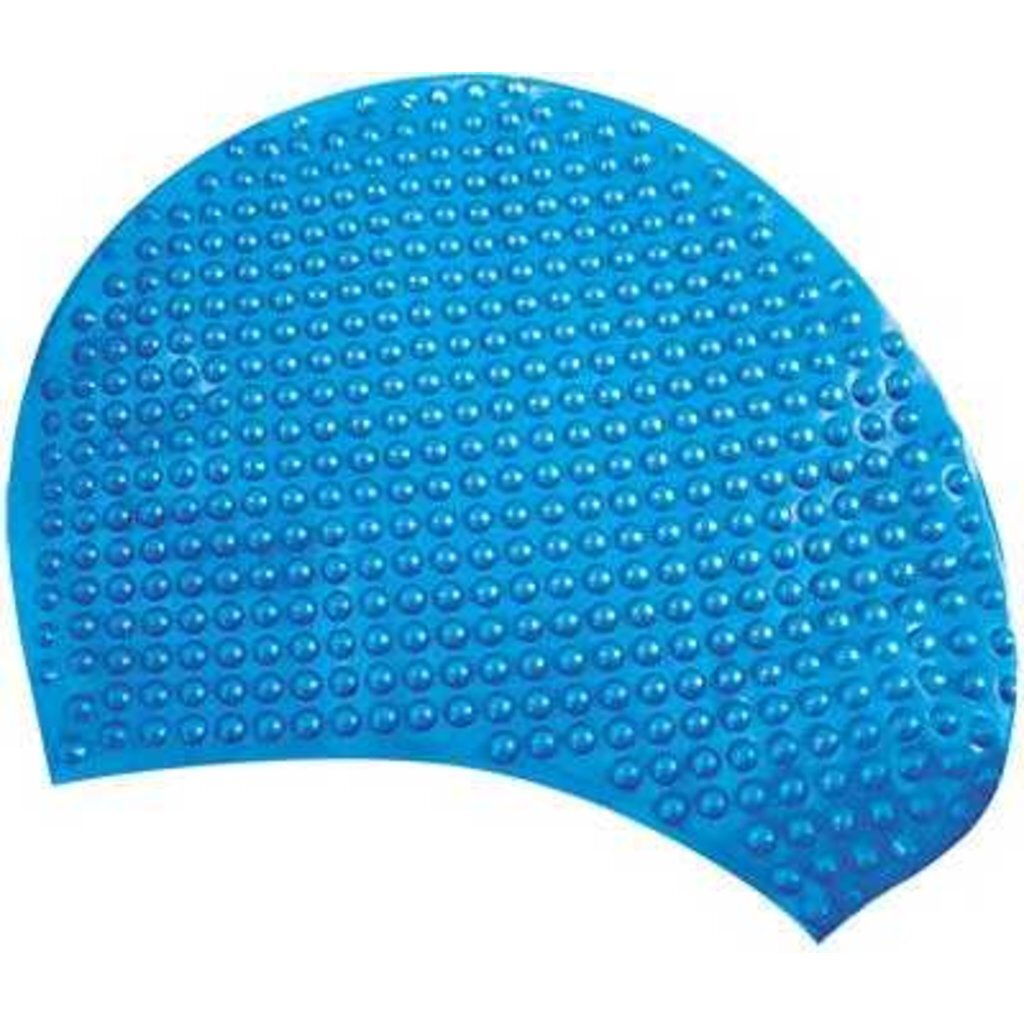 Шапочка для плавания Atemi, силикон (бабл), синяя, BS60, 00000111637