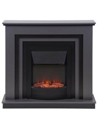 Электрокамин Bronx, Spark, графит с черным, Spark, эксклюзив, сборный портал