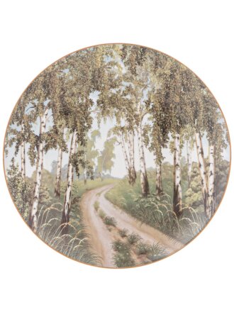 Тарелка закусочная, фарфор, 20.5 см, круглая, Березки, Lefard, 85-2013, белая