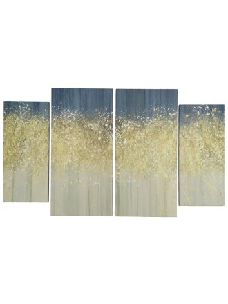 Картина модульная, холст, 84х50 см, 4 модуля, Золото, Y4-5126