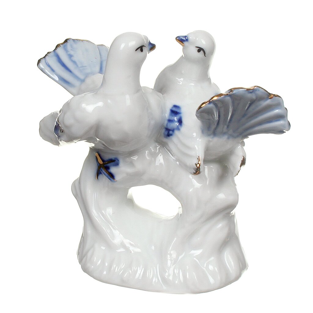 Фигурка декоративная Два голубка, 9.5х6.5х8.5 см, 1890288