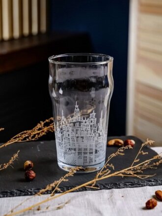 Бокал для пива, 570 мл, стекло, Декостек, Старый город, 2036-Г