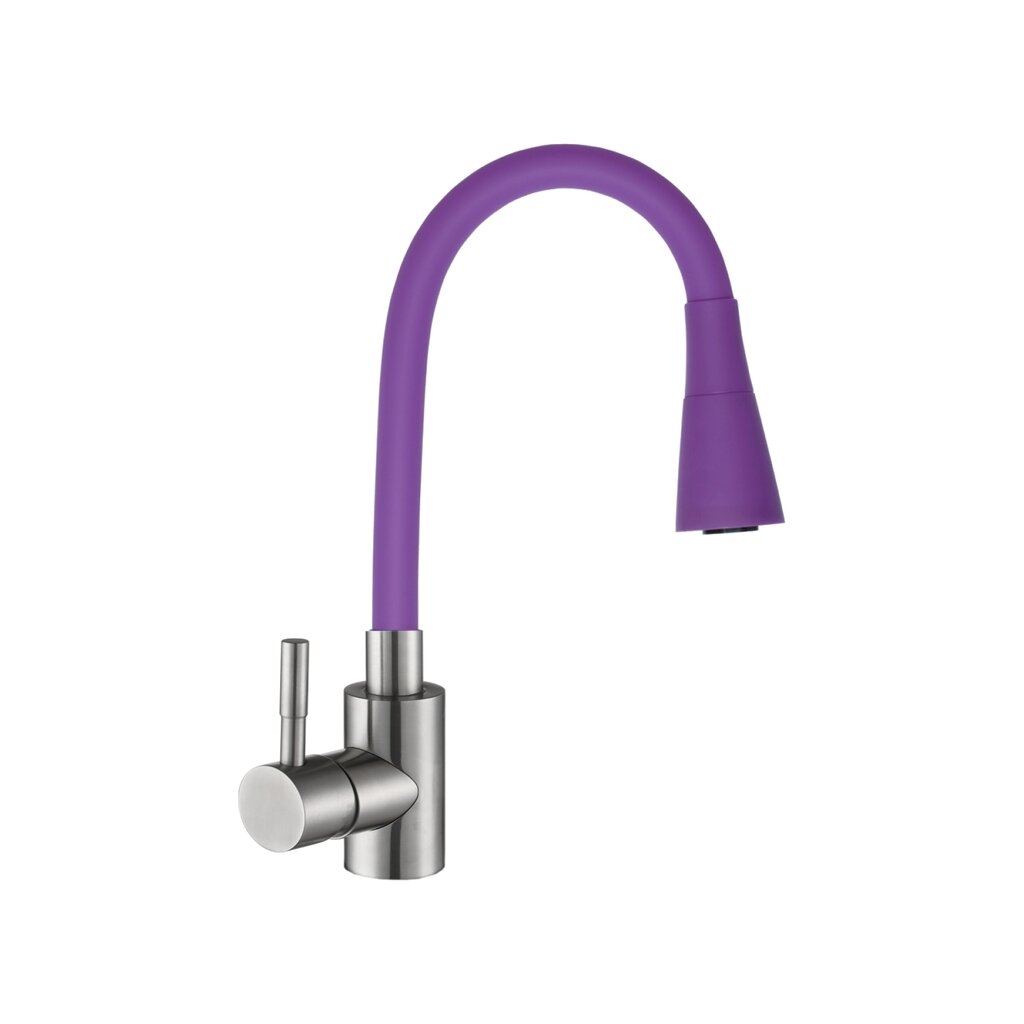 Смеситель для кухни, Антей, Мармелад, гибкий излив, с картриджем, фиолетовый, 572579-ANT аквамаркер двусторонний сонет фиолетовый средний