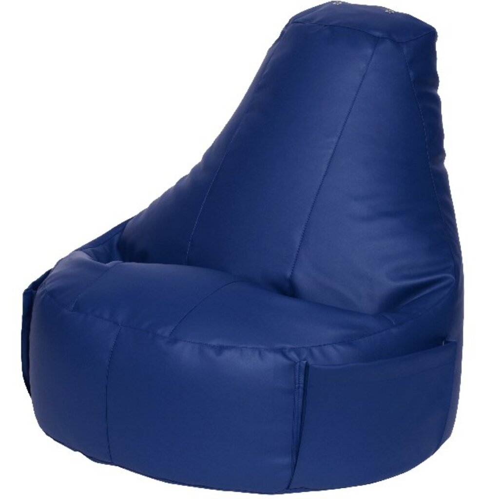 Кресло мешок для отдыха 150х90х90 см, экокожа, индиго, Комфорт, К677-МТ004