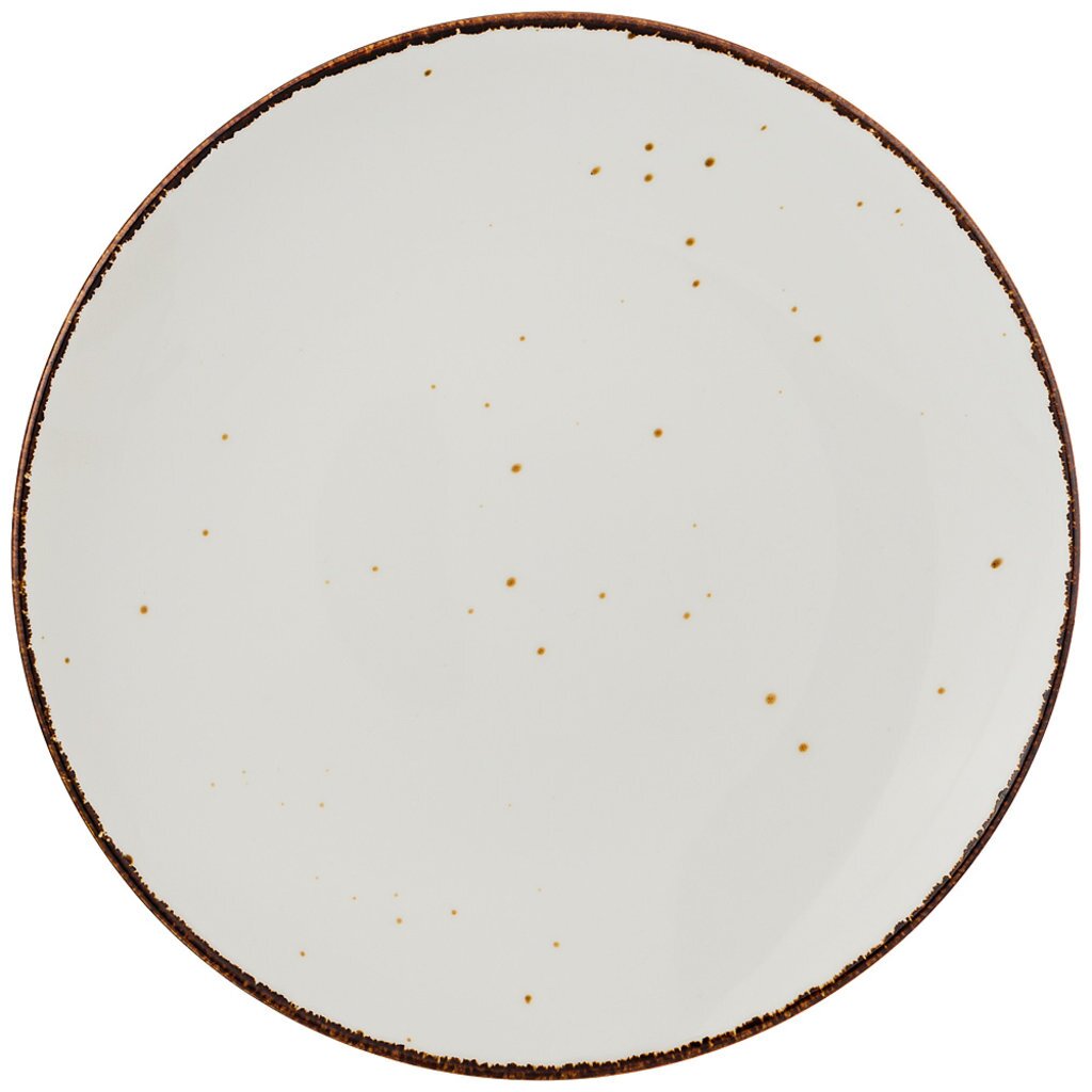 Тарелка закусочная, фарфор, 22.5 см, круглая, Nature, Bronco, 263-1024