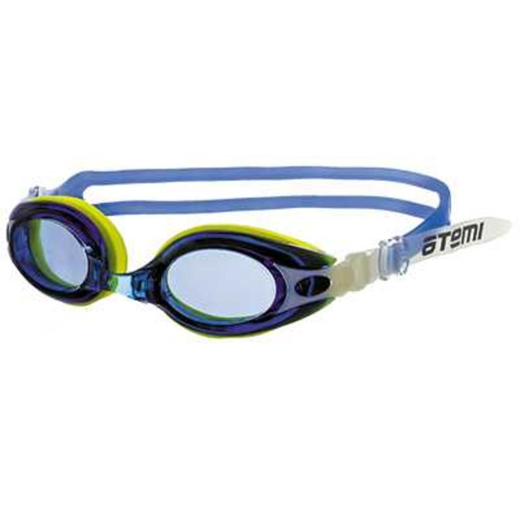 Очки для плавания Atemi, силикон (син/желт), M503, 00000098157