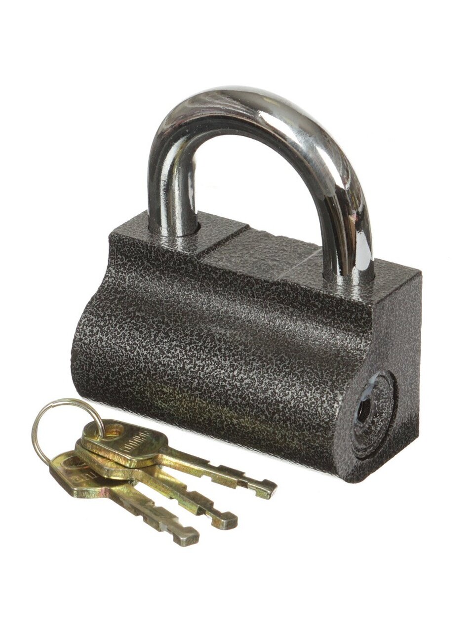 Замок навесной Аллюр, ВС2-9С, 1 004, коробка, дисковый, серый, 75 мм, 3 ключа