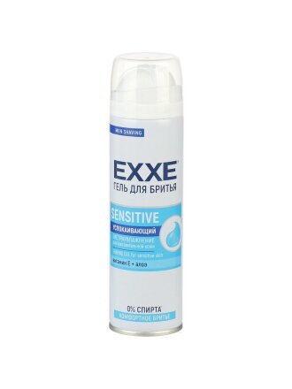 Гель для бритья Exxe, Sensitive, для чувствительной кожи, 200 мл