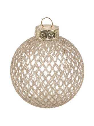 Елочный шар 9 шт, серебро, 8 см, пластик, SYQG- 0124026