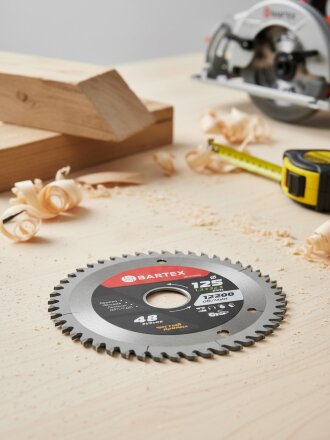 Диск пильный по дереву, Bartex, 125х22.2х1.2 мм, 48 зубьев, R005