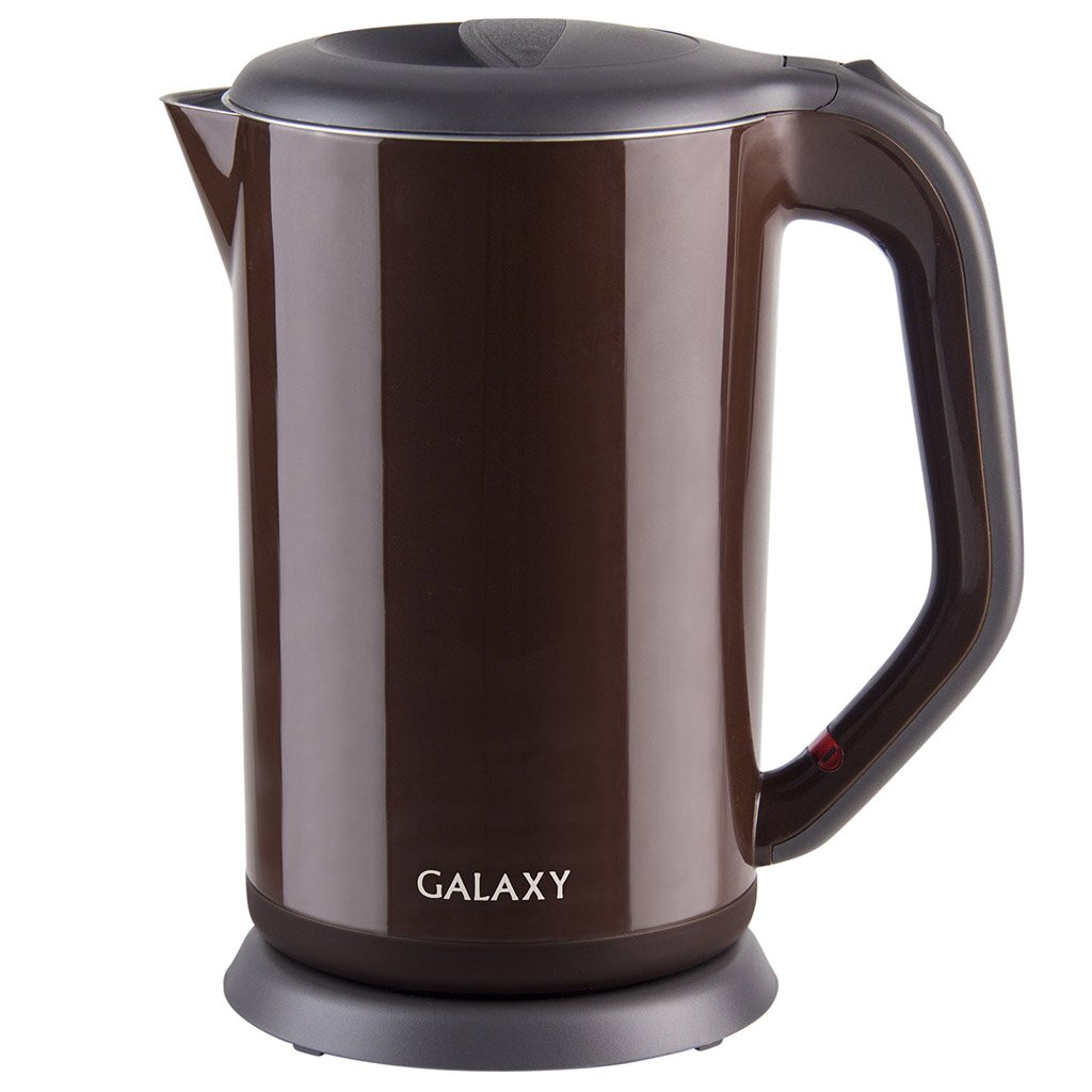 Чайник электрический Galaxy Line, GL 0318, коричневый, 1.7 л, 2000 Вт, скрытый нагревательный элемент, металл подвес sl line 8m 2x4m arlight металл