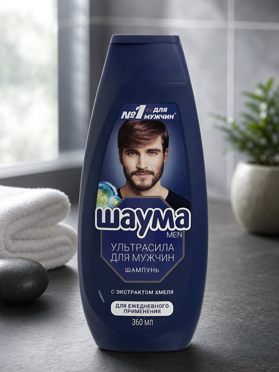 Шампунь Шаума, Ultra Сила, для всех типов волос, для мужчин, 360 мл
