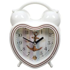 Часы настольные, 14х10х4 см, фигурные, пластик, в ассортименте, Сердце, Y4-5214