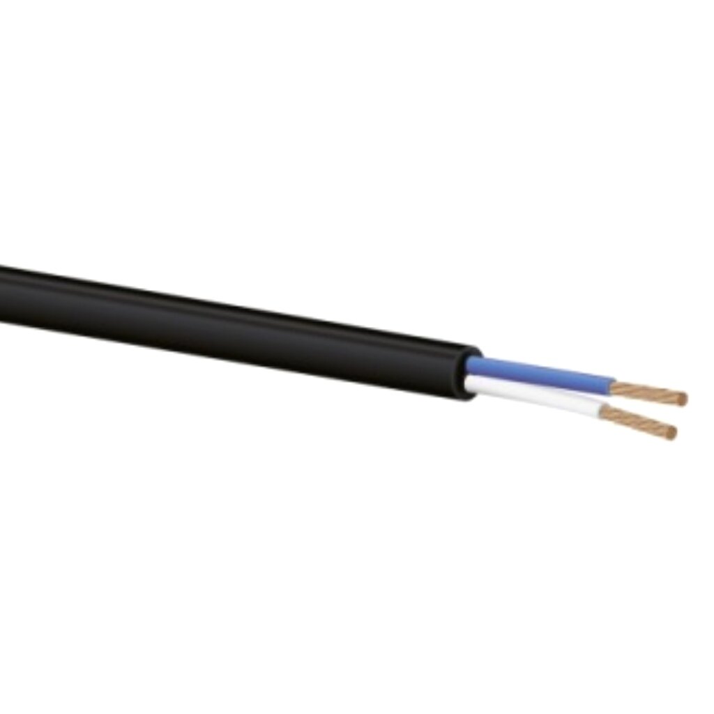 Провод КГТП-ХЛ, 2х1.5 мм², 100 м, ГОСТ, черный, TDM Electric, SQ0110-0011