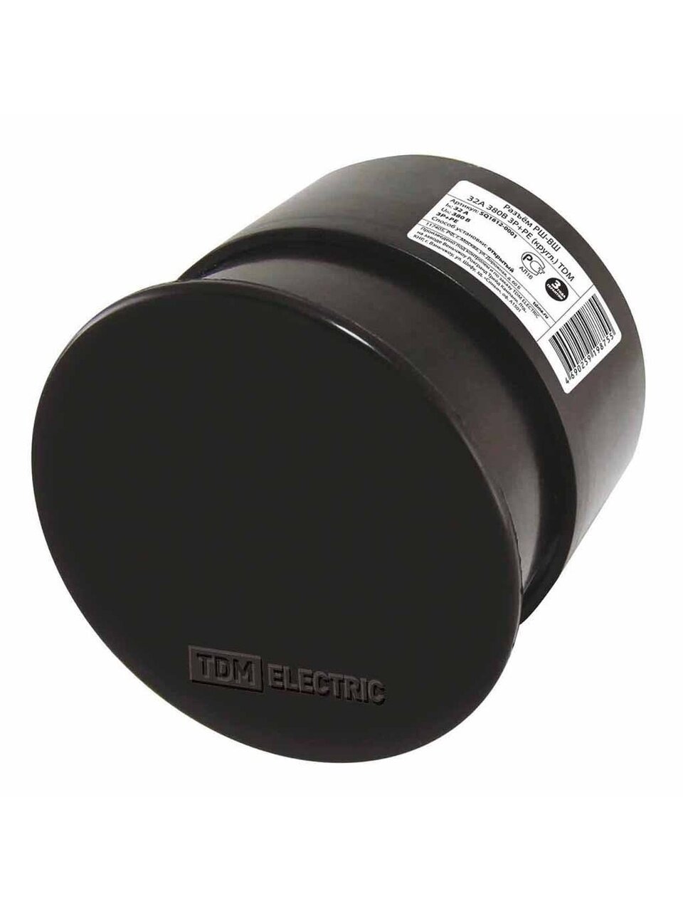 Разъем 32 А, 380 В, 3Р+РЕ, круглый, для электроплит, TDM Electric, SQ1812-0001