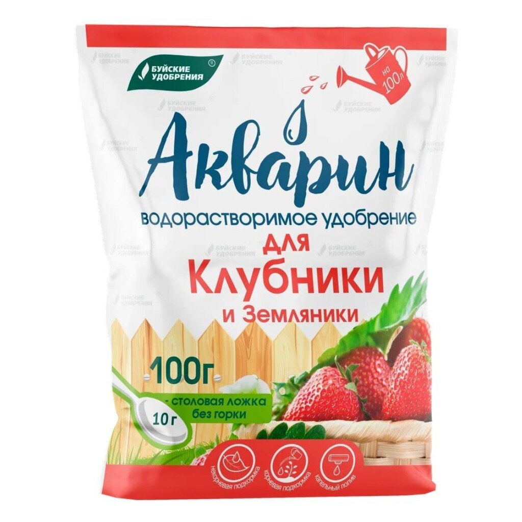 Удобрение Акварин, для клубники и земляники, 100 г, БХЗ