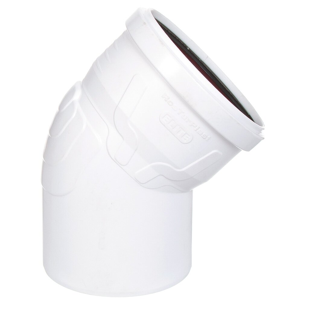 Уголок канализационный 110 мм, 45 °, РосТурПласт, белый, 24418 кнопка управления berges novum l1 для скрытых систем инсталляции белый