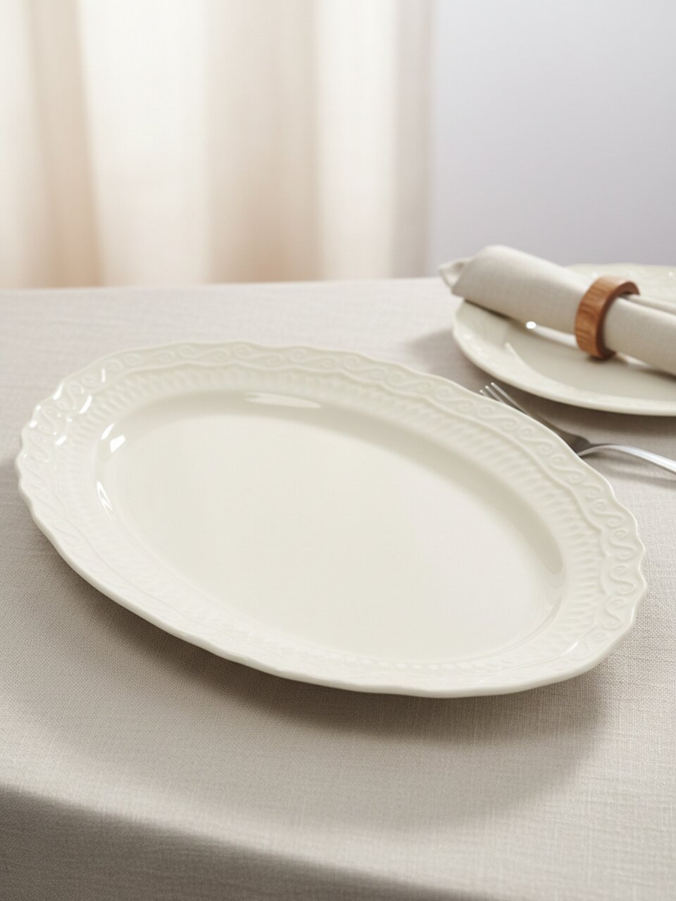 Блюдо фарфор, овальное, 15х21.4 см, Фрея, Blue bird, BB-OD21-0103