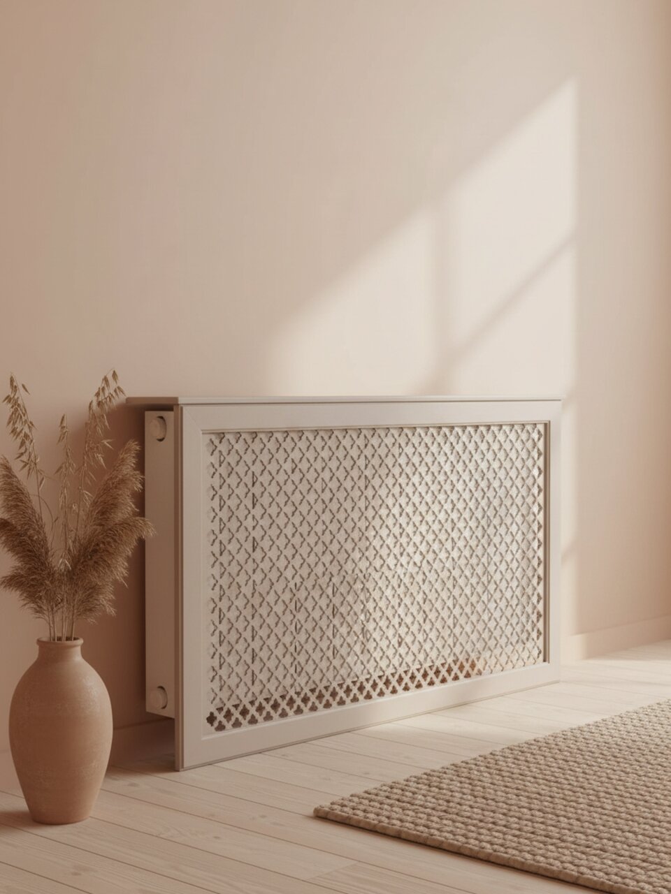 Экран для радиатора, МДФ, 1200х600 мм, прямоугольный, мокко, DE LUXE Готико, Стильный Дом