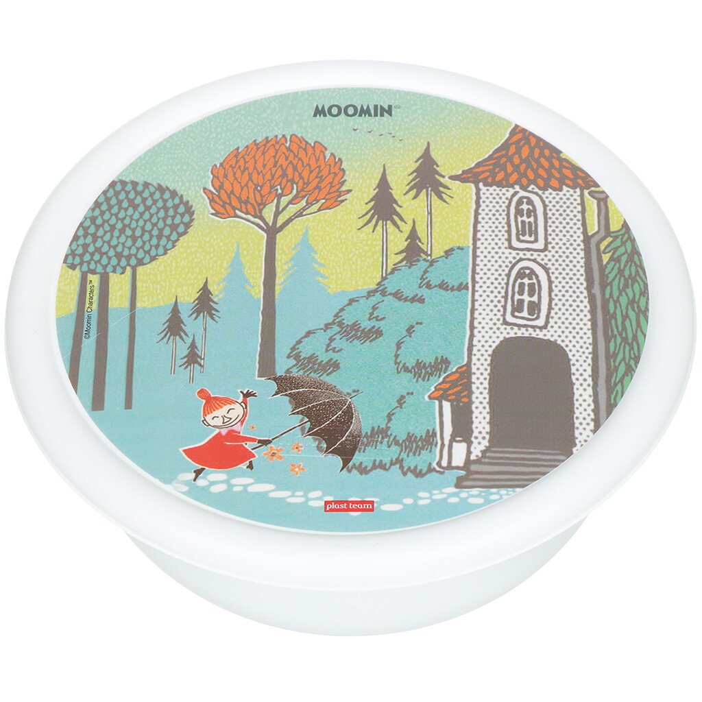 Контейнер пищевой пластмассовый Plast team Moomin с крышкой PT2451IML, 2.1 л