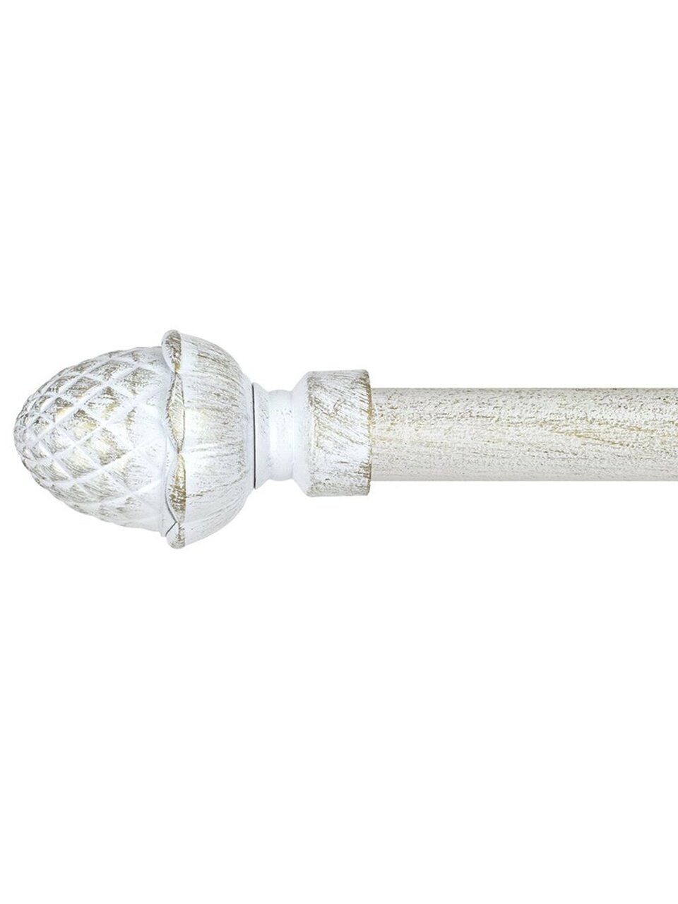 Наконечник карнизный Агра, диаметр 25 мм, белое золото, в тубе, СН-25-102-33