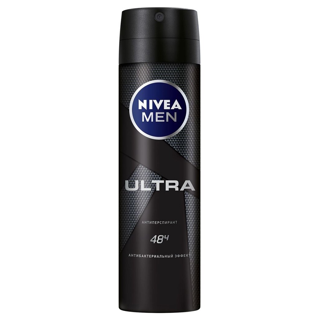 Дезодорант Nivea, Ultra, для мужчин, спрей, 150 мл дезодорант nivea невидимая защита для черного и белого для мужчин спрей 150 мл