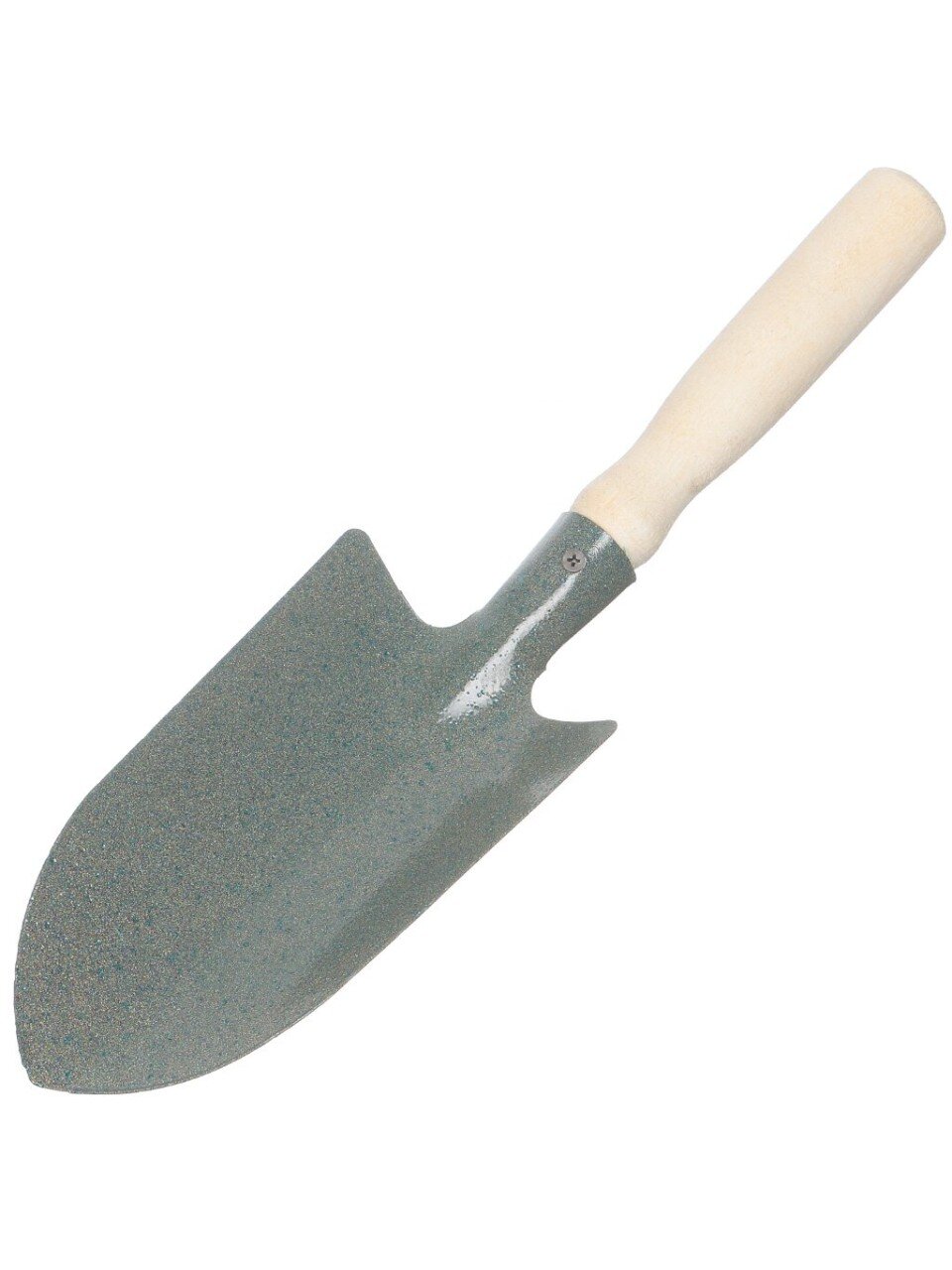 Совок посадочный узкий, сталь, рукоятка дерево, 0.9 мм