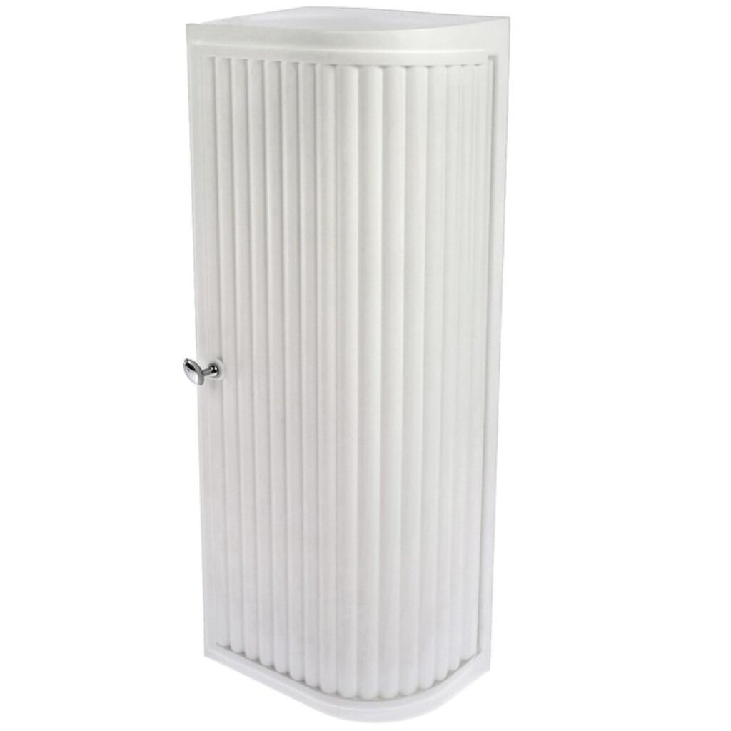 Шкафчик для ванной пластик, угловой правый, снежно-белый, Berossi, Hilton, АС 33201000 ерш для туалета мультипласт мт097 фигурный напольный пластик белый
