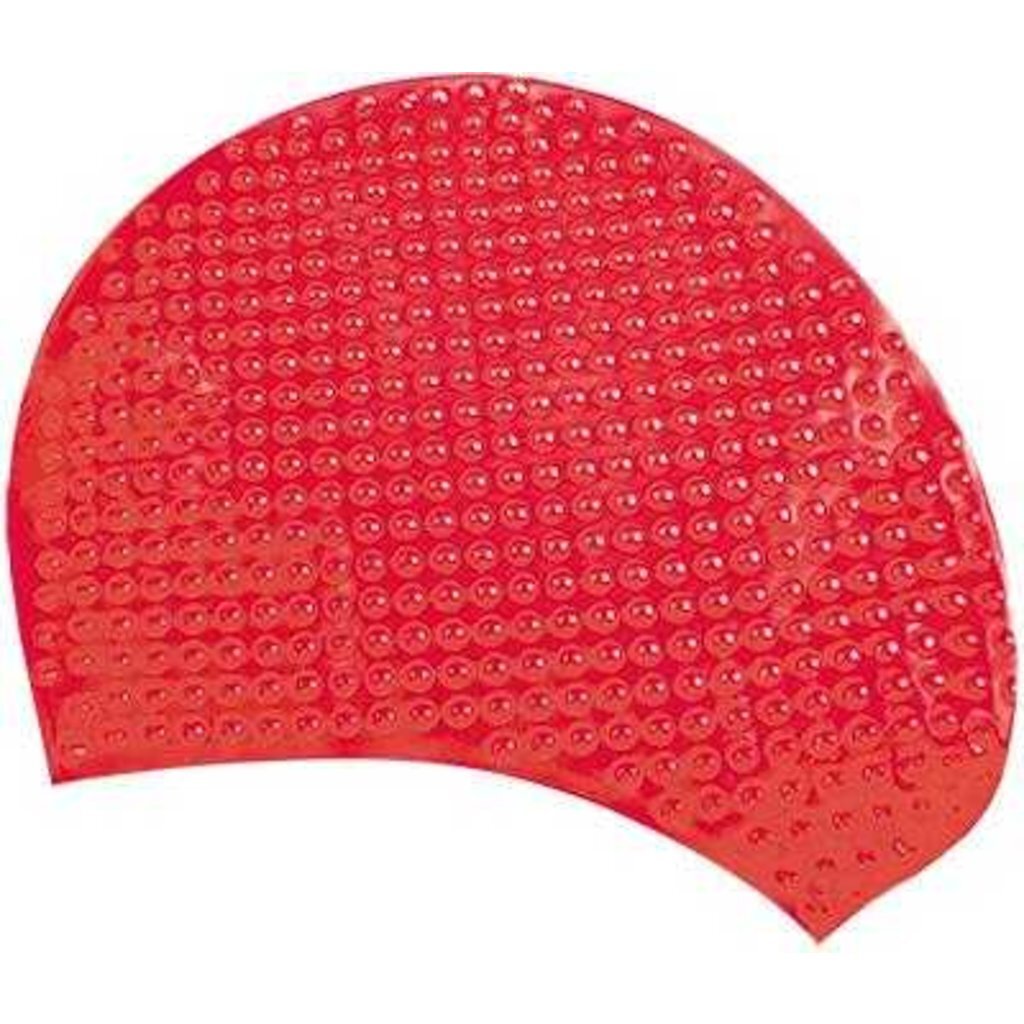 Шапочка для плавания Atemi, силикон (бабл), красная, BS40, 00000023868