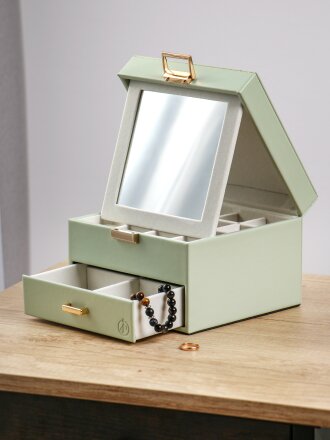 Шкатулка для украшений, полимер, 16х16х11 см, Y6-10582