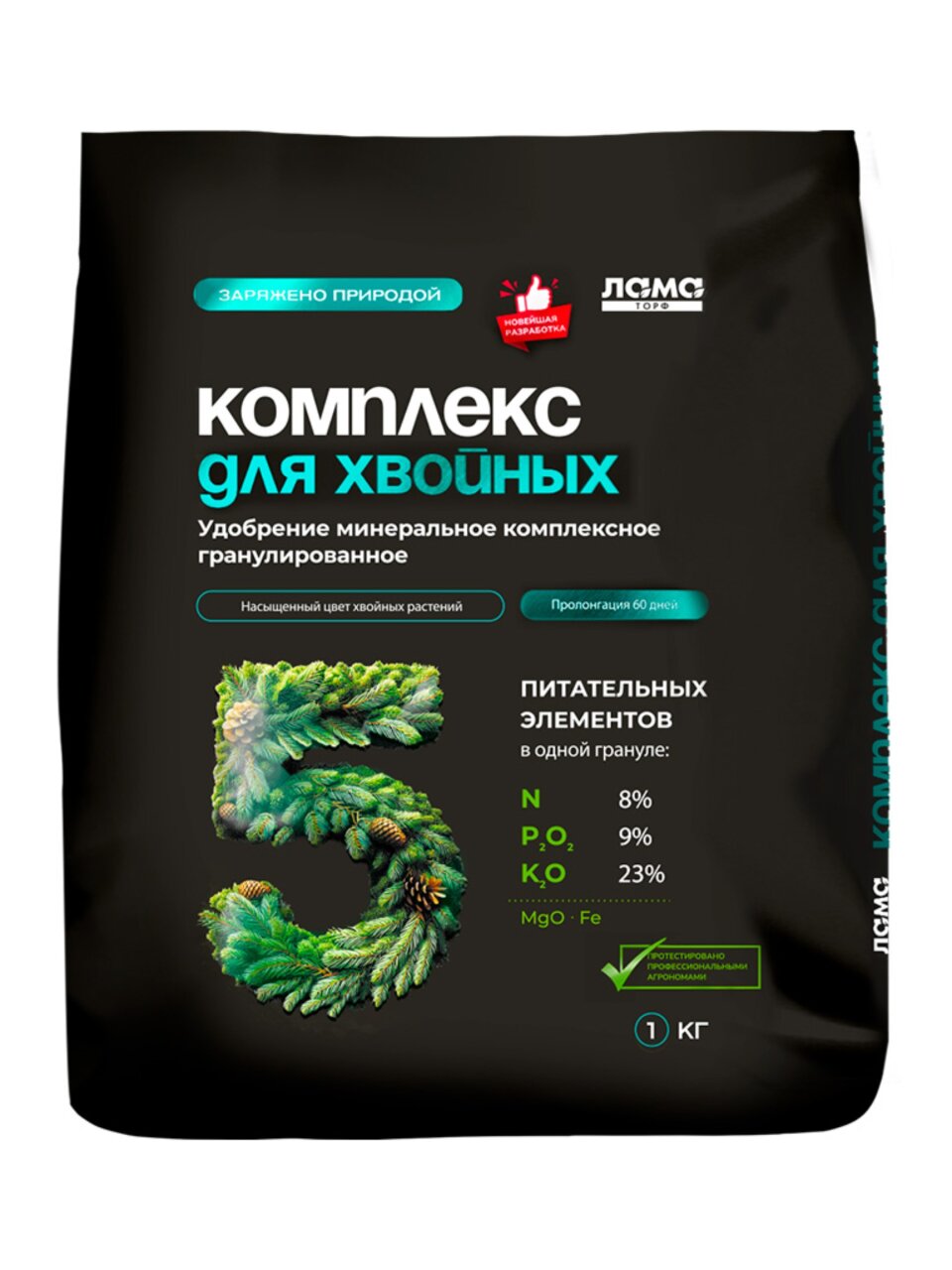 Удобрение для хвойных, минеральное, гранулы, 1 кг, Лама Торф