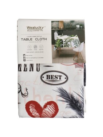 Скатерть 135х180 см, 100% полиэстер, Пальмы, TTC135180-1