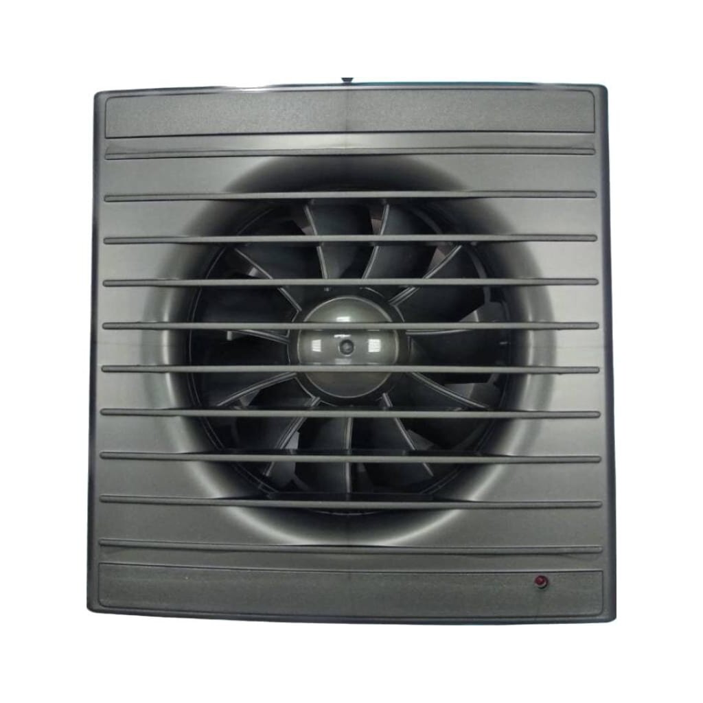 Вентилятор вытяжной настенный, выключатель, Viento, установочный диаметр 100 мм, 130 м³/ч, gray metal, 100СВ STILL gray