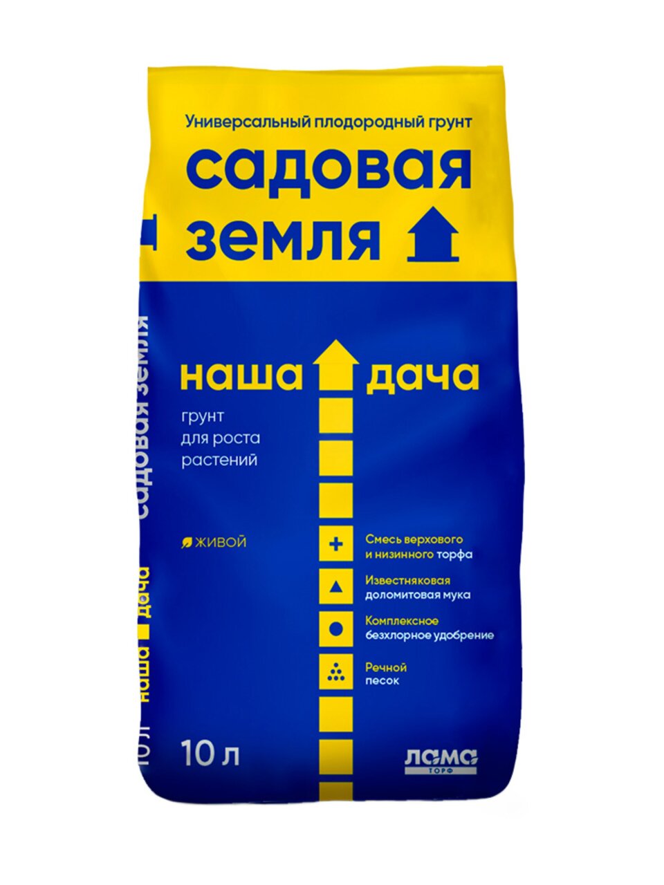 Грунт Садовая земля, 10 л, Наша Дача