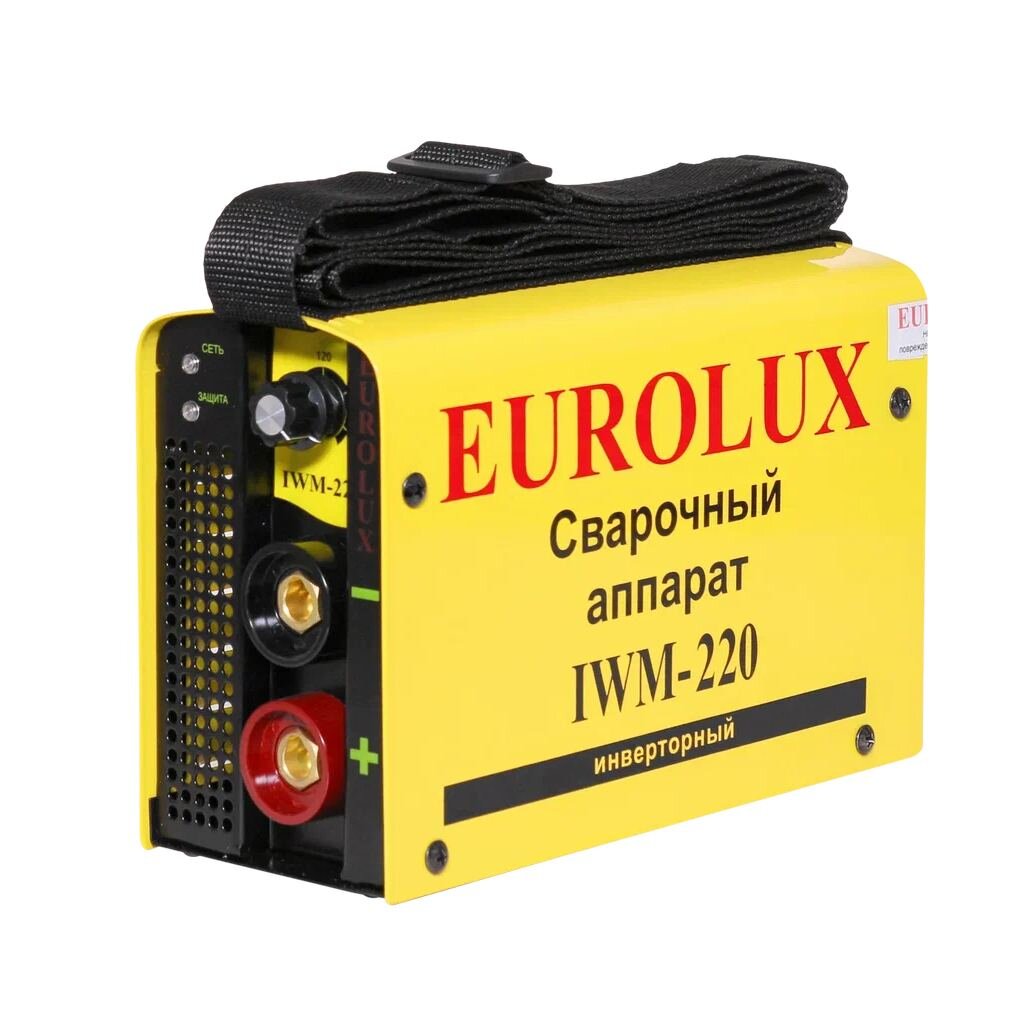 Сварочный аппарат инверторный, Eurolux, IWM220, 7.2 кВт, 220 А, электрод сварочный электрод ресанта мр 3 ф3 0 пачка 1 кг
