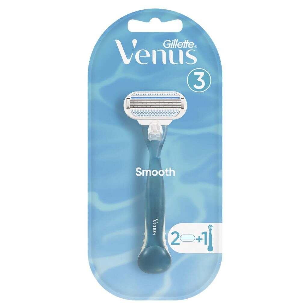 Станок для бритья Gillette, Venus, для женщин, 2 сменные кассеты gillette сменные кассеты для бритья venus divine sensitive