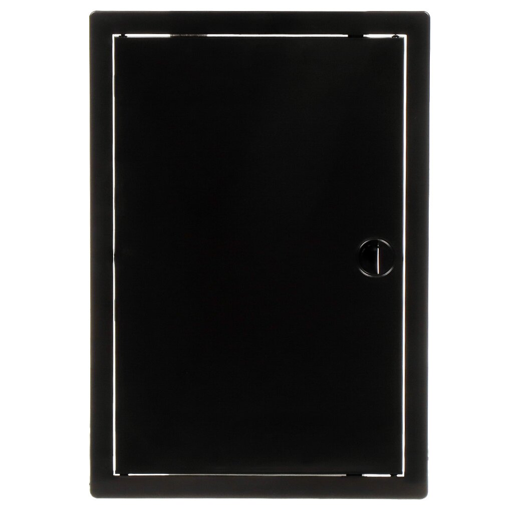 Люк-дверца ревизионная пластик, 100х150 мм, черный, Viento