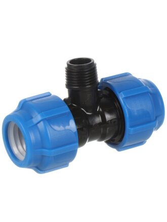 ПНД тройник d25х1/2'', наружная резьба, Spektr