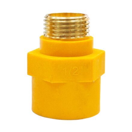 Переходник 1/2'', г-ш, латунь, (муфта) диэлектрическая, ELKA